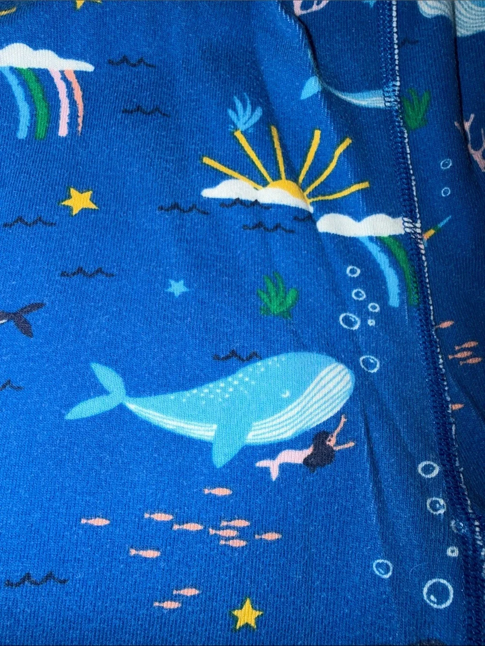 Hanna Anderson Mermaid, Whale, Narwhal Ocean Print Pajama Set